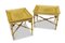 Tables d'Appoint Chippendale avec Plateau en Faux Bambou sur Bases en X, 1990s, Set de 2 4