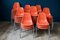Stapelbare Stühle aus Orangefarbenem Fiberglas von Charles & Ray Eames für Herman Miller, 1960er, 40 . Set 3