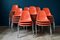 Sedie impilabili in fibra di vetro arancione di Charles & Ray Eames per Herman Miller, anni '60, set di 40, Immagine 7