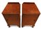 Art Deco Burr Walnut Night Stands on Cabriole Legs & Figured Walnut Fronts, 1920s, Set of 2 7