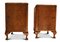 Art Deco Burr Walnut Night Stands on Cabriole Legs & Figured Walnut Fronts, 1920s, Set of 2 8