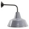 Lámparas de pared holandesas industriales vintage de hierro fundido y esmalte gris de Philips, Imagen 1