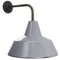 Vintage Industrial Dutch Grey Enamel and Cast Iron Wall Lights from Philips, Image 2