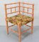 Turned Corner Chair for Child in Painted Wood & Fabric, 19th Century 2