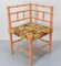 Turned Corner Chair for Child in Painted Wood & Fabric, 19th Century, Image 2