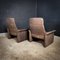 Vintage DS55 Leather Armchairs from de Sede, Set of 2 9