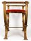 Gilded Wrought Iron Curule Stools with Seats, Early 20th Century, Set of 2, Image 6