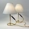 Adjustable Brass and Bakelite Wall and Table Lights 306 attributed to Kaare Klint, 1950s 3