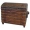 Wooden Carved Black Forest Log Box, 1890s 1