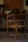 Französischer Moderner Sessel aus Eiche & Geflochtenem Seegras im Stil von Charles Dudouyt, 1950er 3