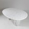 Mesa de comedor de mármol de Carrara blanco, años 70, Imagen 12