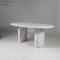 Mesa de comedor de mármol de Carrara blanco, años 70, Imagen 10