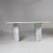 Mesa de comedor de mármol de Carrara blanco, años 70, Imagen 7