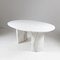 White Carrara Marble Dining Table, 1970s 6