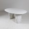 Mesa de comedor de mármol de Carrara blanco, años 70, Imagen 13