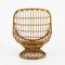 Large Single Bamboo Armchair, 1970s, Image 8
