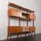 Mid-Century Italian Free-Standing Wall Unit in Teak and Rosewood, 1960s 5