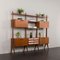 Mid-Century Italian Free-Standing Wall Unit in Teak and Rosewood, 1960s 2