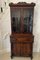 Small Antique Regency Figured Mahogany Secretaire Bookcase, 1830s 1