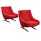 Vintage Armchairs in Aluminium Fabric Foam, 1960s 1