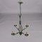 Lámpara de araña Liberty de latón pintado y chapa, Imagen 6