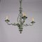 Lámpara de araña Liberty de latón pintado y chapa, Imagen 1