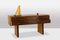 Console in Mahogany, Oak and Glass, 1950s 2