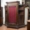 Wood Bookcase Sideboard with Notched Three-Door Metal Grid Without Cymatium, Image 12