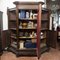 Wood Bookcase Sideboard with Notched Three-Door Metal Grid Without Cymatium 16