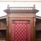 Corner Sideboard Bookcase with 3 Doors in Wood with Metal Grille, 1890s, Image 19