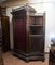 Corner Sideboard Bookcase with 3 Doors in Wood with Metal Grille, 1890s 2