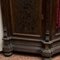 Credenza ad angolo a tre ante in legno con griglia in metallo, fine XIX secolo, Immagine 13