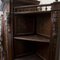 Corner Sideboard Bookcase with 3 Doors in Wood with Metal Grille, 1890s 9