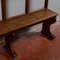 Early 19th Century Bench with Open Backrest and Narrow Slats in Italian Fir 12