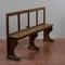 Early 19th Century Bench with Open Backrest and Narrow Slats in Italian Fir 6