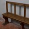 Early 19th Century Bench with Open Backrest and Narrow Slats in Italian Fir 7