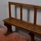 Early 19th Century Bench with Open Backrest and Narrow Slats in Italian Fir 13
