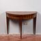 Louis XVI Round Opening Game Table Console with Inlaid Top 2
