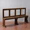 Early 19th Century Bench in Fir Back with Wide Open Slats, Italy 21