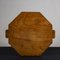 Art Deco Octagonal Shape Wooden Tray, 1940s 4