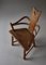 Swedish Handmade Folk Art Chair in Oakwood, 1900s 7