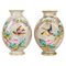 Baccarat Painted Opaline Vases, 19th Century, Set of 2 1