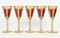Bicchieri in cristallo di Boemia, XIX secolo, set di 5, Immagine 2