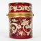 Red Bohemian Crystal Enamelled Box, 19th Century, Image 5