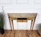 Mid-Century Italian Wood Brass Wall Console Table with Marble Top, 1950s 8