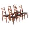 Vintage Lis Chairs by Niels Koefoed, 1960s, Set of 6 1