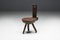 Brutalist Wabi Sabi Tripod Alpine Chair, France, 19th Century 8