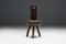 Brutalist Wabi Sabi Tripod Alpine Chair, France, 19th Century 6