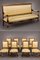 Empire Style Salon Set in Mahogany and Gilded Bronzes, 1860, Set of 9 2