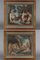 Polychrome Engravings in the style of Francesco Albani, 1780, Set of 2 2